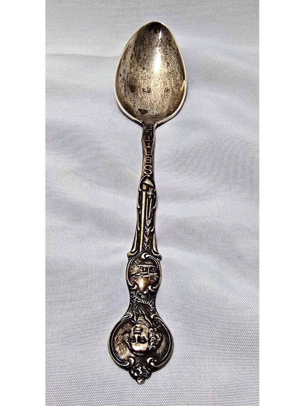 Antique D.N. Walford George Washington Sterling Silver Hatchet Spoon